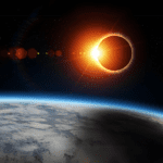 solar eclipse view from space